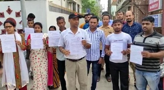 Sacked CM Biplab Deb and Present CM Manik Saha nobody kept PL workers demand, the workers seeking to fulfil their demands came to meet with the Forest Minister but couldn’t Sacked CM Biplab Deb and Present CM Manik Saha nobody kept PL workers demand, the workers seeking to fulfil their demands came to meet with the Forest Minister but couldn’t